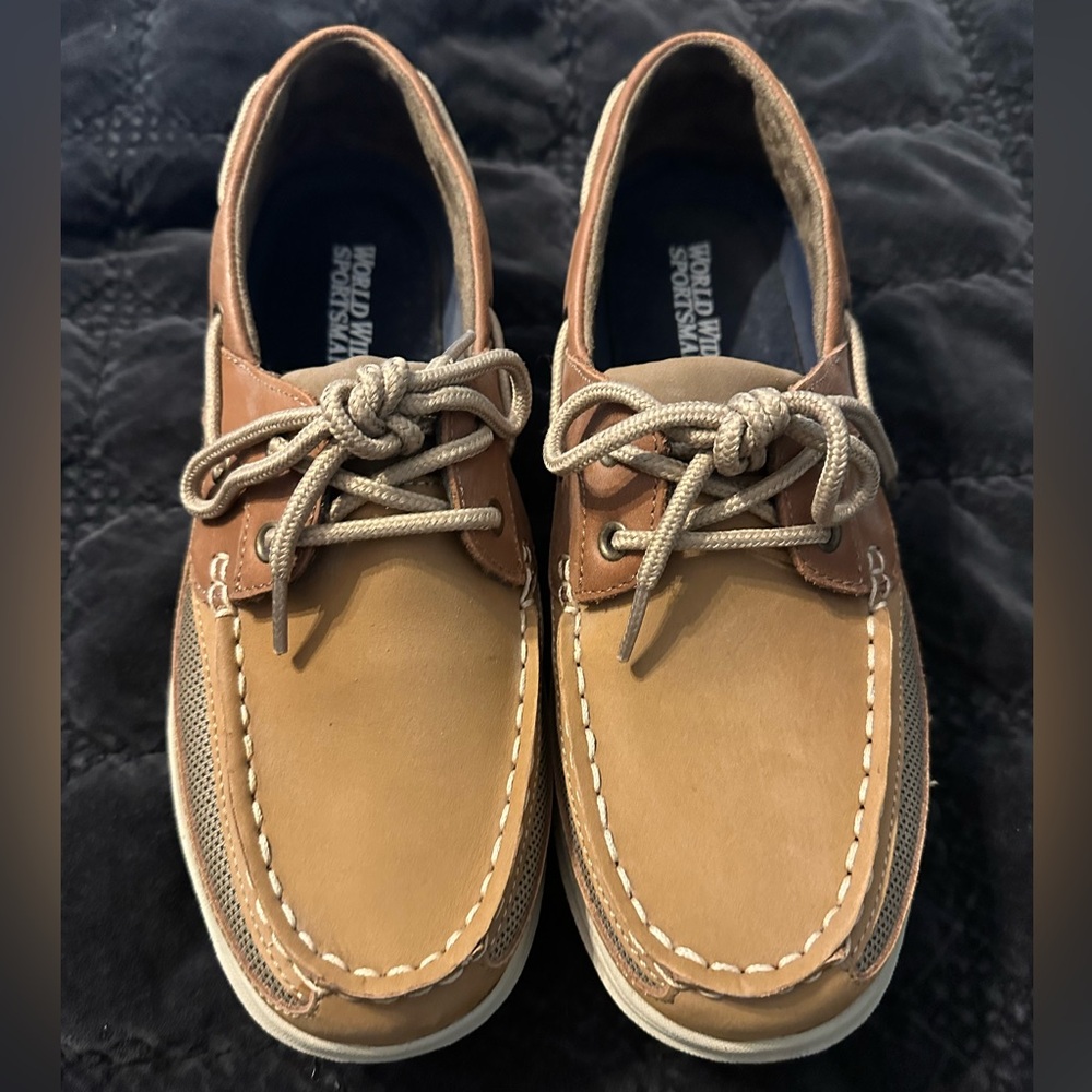 World Wide Sportsman Tan Boat Shoes